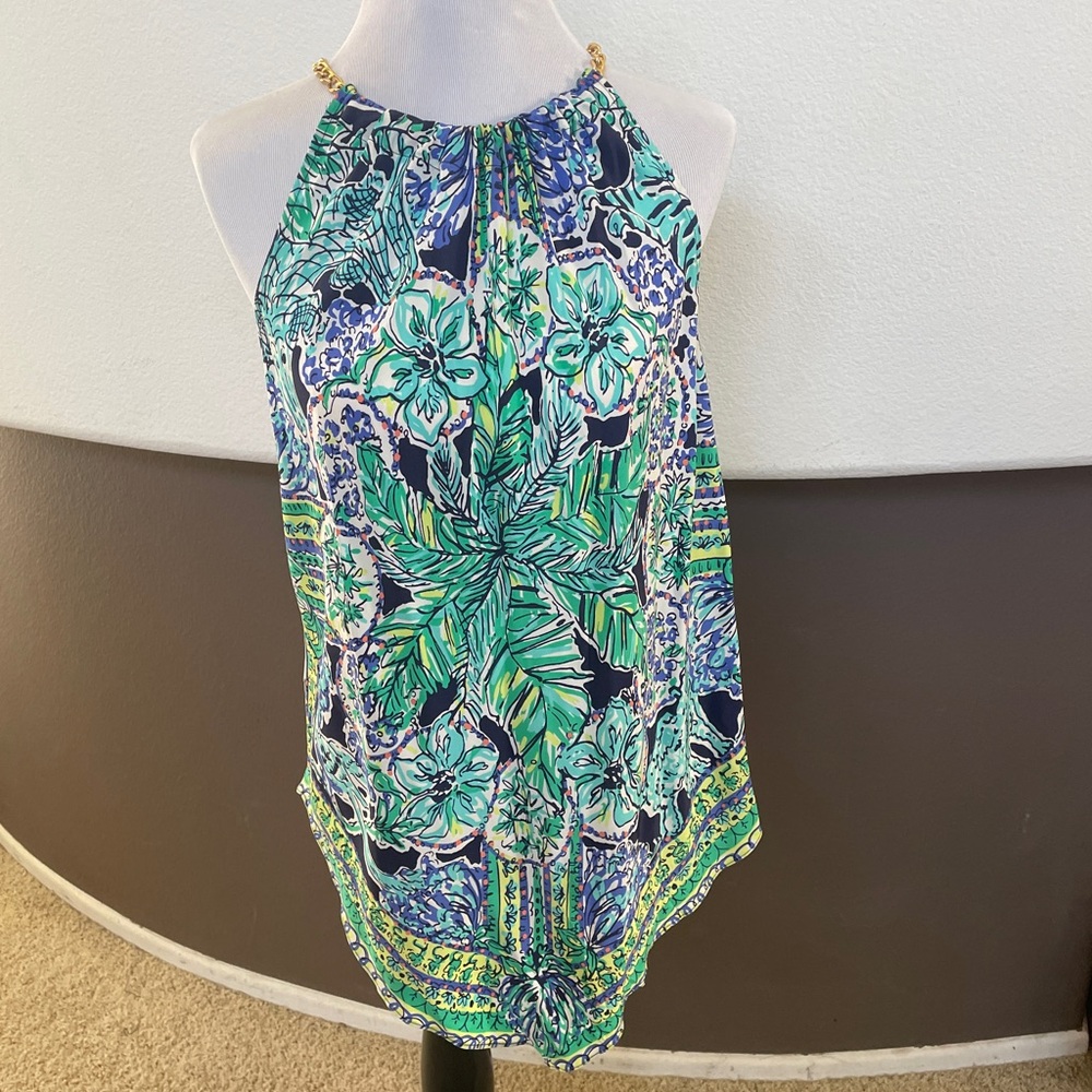 Lilt Pulitzer Chain Halter Tank Large